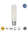 GLOBOSTAR® TUBIS 99019 Λάμπα Σωλήνας E27 T30 LED 4W 400lm 360° AC 220-240V IP20 Θερμό Λευκό 2700K Dimmable - Long Filament Chip - Διάφανο - Μ3 x Π3 x Υ13.5cm - 3 Χρόνια Εγγύηση